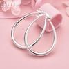 925 Sterling Silver Fashion Gift U-Shaped Pierced Earrings Wedding Jewelry