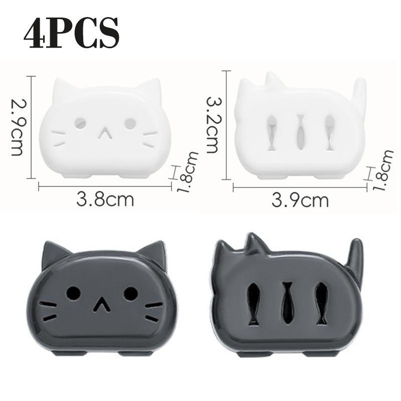 

4/8PCS Toothbrush Head Protective Covers Cat Shape Toothbrush Protector Cap for Travel Camping Toothbrush Case Bathroom Supplies
