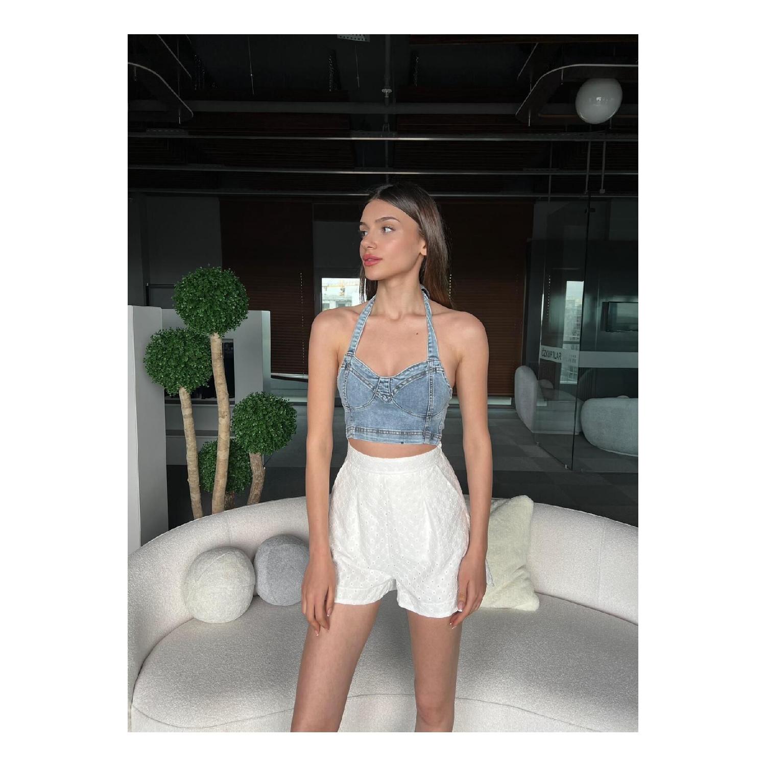 

Laura Brode Fabric Primer Shorts S білий
