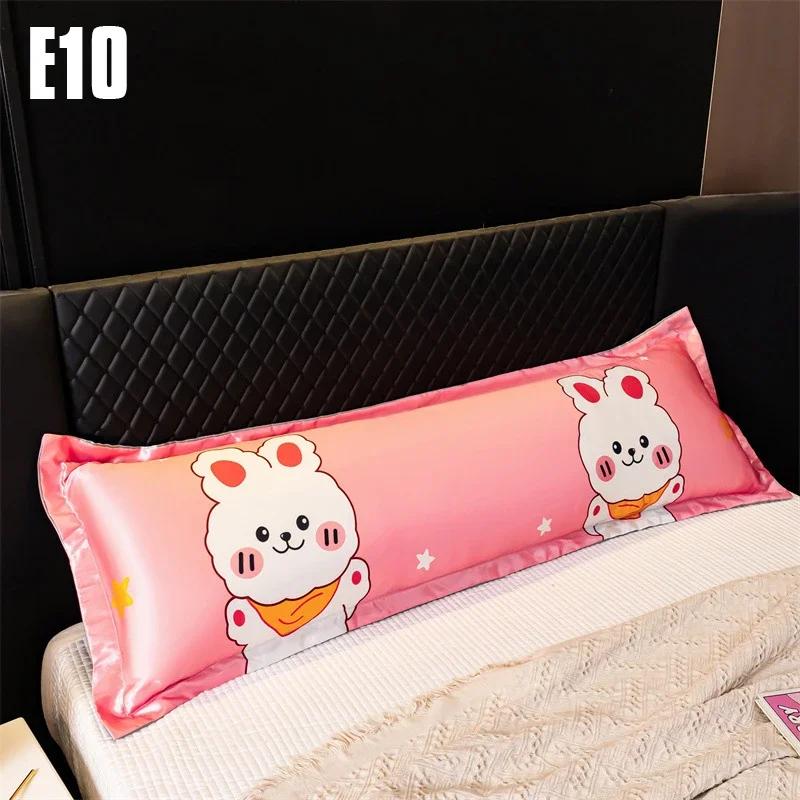 120/150/180cm Langer Kissenbezug Weicher Satin Seide Kissenbezug Sommer Kühl Schlafkissenbezug Hochzeitspaar Liebhaber Kissenbezug