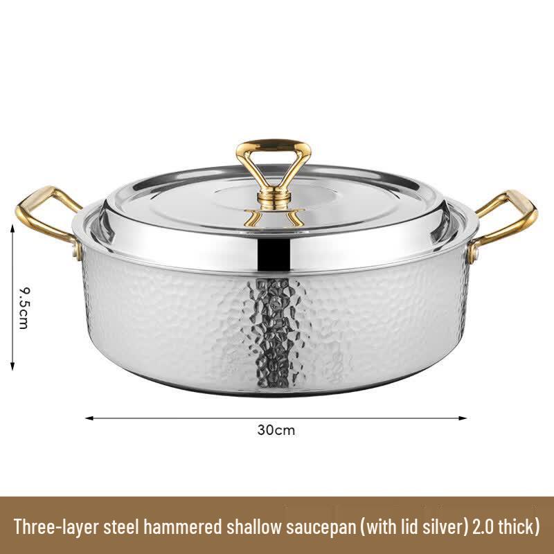 Premium Hammered Copper Mandarin Duck Hotpot