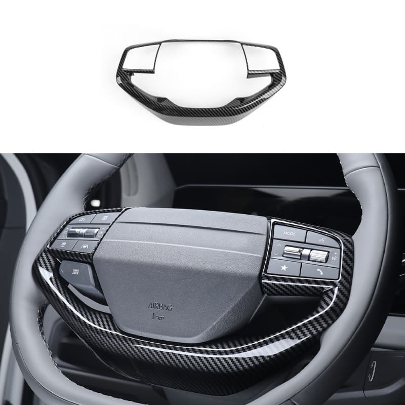For Kia EV3 2024 2025 Carbon Fiber Central Console  Window Button Air Middle Vent Trim Rear Row Cover Car Tuning Accessories LHD