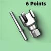 Pipe Thread Cutting Tool Water Pipe Inner Outer Integrated Wire Cutter Pipe Thread Tool Electric Drill 4/6 Points Water Pipe