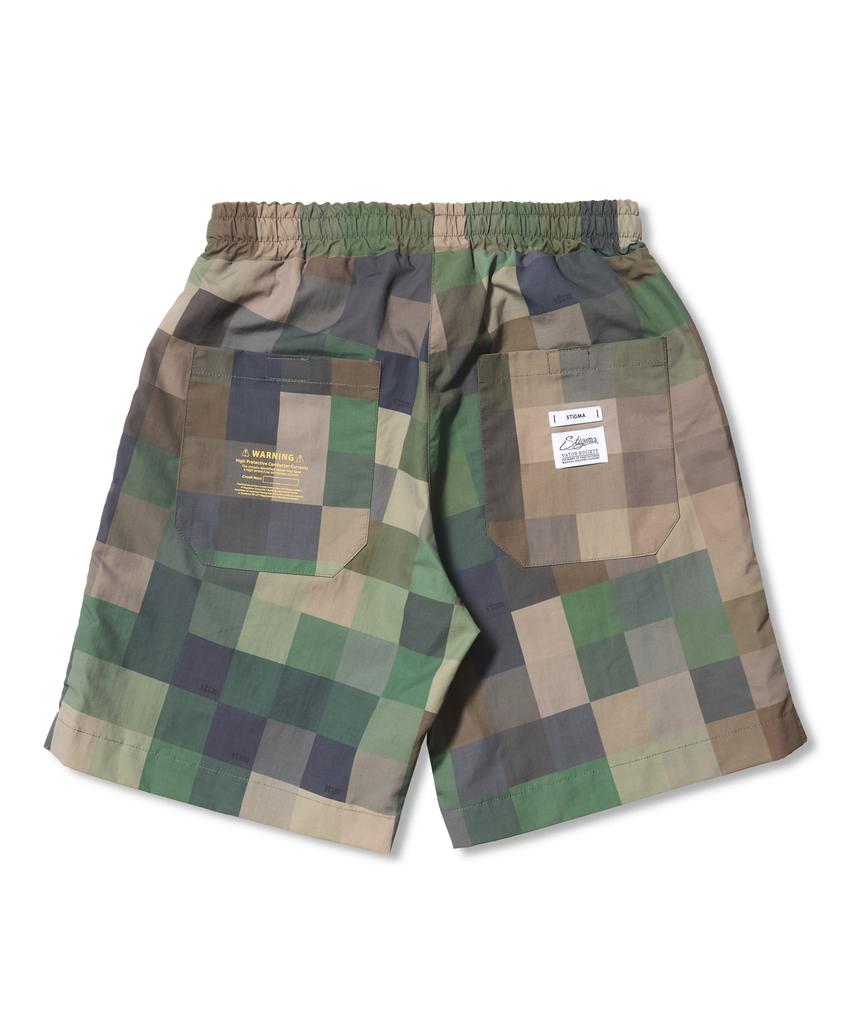 STIGMA Square Camouflage Short Pants Green