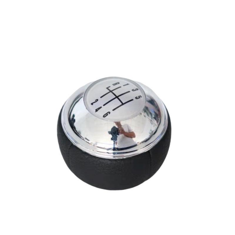 Manuelles 5-Gang 6-Gang Schaltknauf Schalthebel Leder Chrom Für MINI R50 R52 R53 Cooper 2001-2008 25117542272 7540842 7542272