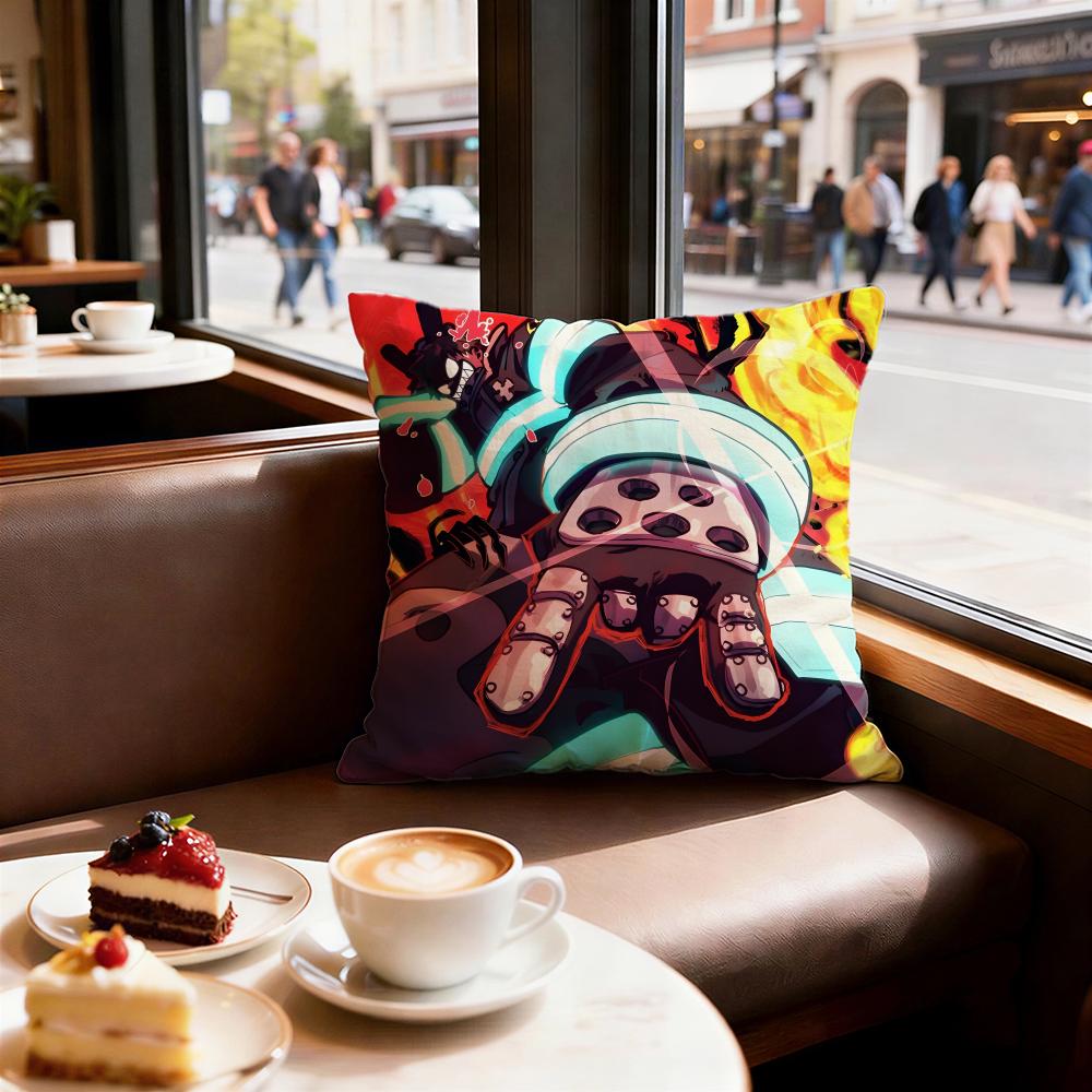Anime Fire Force Cushion Cover Decorative Cushions Covers Cover Sofa x Pillow Piece x x Pillowcase