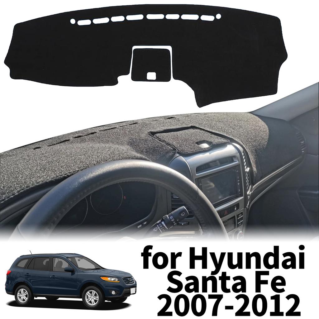 Tapis de protection pour tableau de bord, pare-soleil, adapté à Hyundai Santa Fe Santafe 2007 2008 – 2012, accessoires de voiture