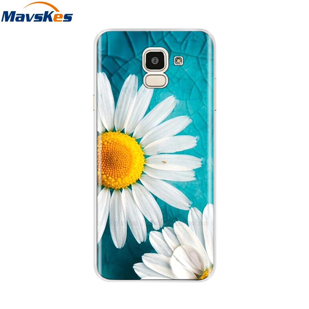 For Samsung Galaxy J6 2018 Case Soft TPU Silicone Back Cover sFor Coque Fundas Samsung J6 2018 J6 Plus 2018 Soft Phone Cases