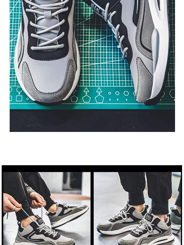 Men's Big Cotton Warm Winter Sneakers - Youth Casual Dad Shoes in Large Sizes