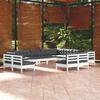 VidaXL Solid Pine Wood Garden Lounge Set 12 Pcs with Cushions Patio Furniture Outdoor Furniture Garden Furniture 3096876