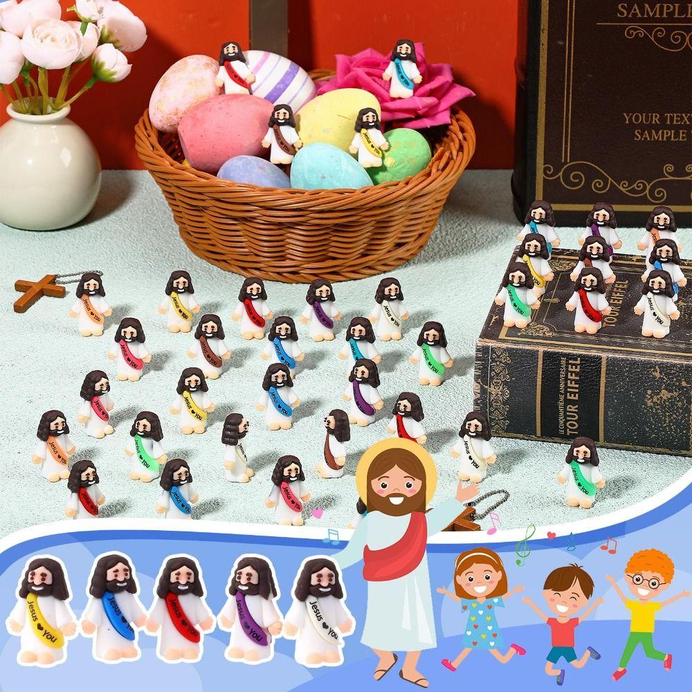 10pcs With Letters Christmas Jesus Ornaments Jesus Stuffers Jesus Decoration Jesus Loves You Toys Christmas Ornaments