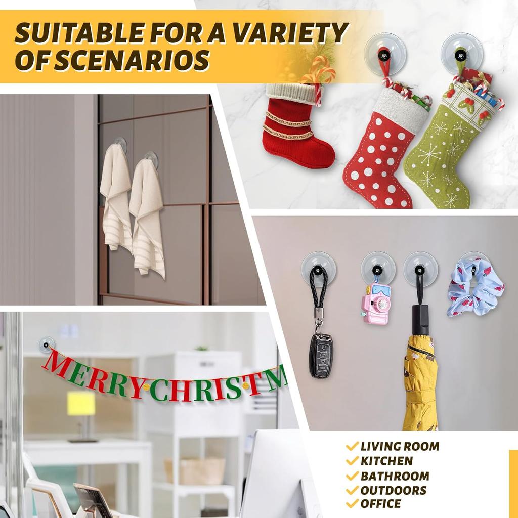 12pcs M4 Suction Cup 40 mm Glass Suction Pads Clear PVC Sucker Pads Suction Holder Without Hooks for Bathroom Wall Door Glass Window Car Shade