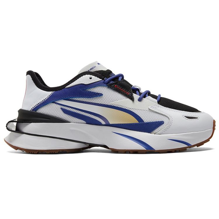 Puma Roaringwild X  Pwrframe Op-1 2 Fabric Leather Sports Fashion Low-Top Casual Shoes Unisex Casual Shoes White Blue 382300-01