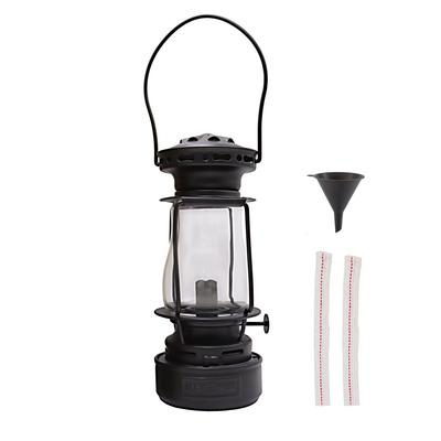 Lanterne de Patineur Lanterne à Huile Lampe à Kérosène Paraffine Tan Lanterne à Main Série Sports de Camping Extérieur avec Mèche de Rechange