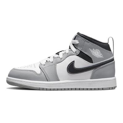 נעלי סניקרס לילדים Air 1 Mid PS אפור עשן בהיר לבן אנתרציט 640734-078