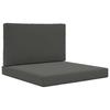 Outdoor Sofa Cushions 2 Pcs Anthracite Polyester