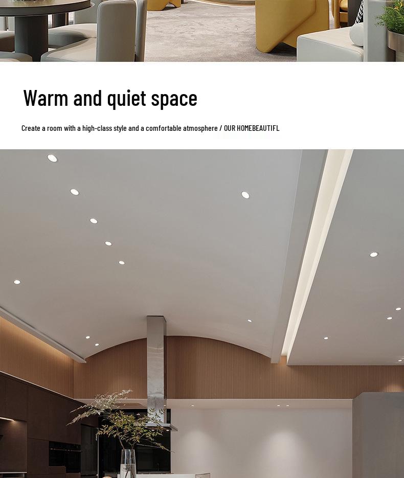 Ultra-Thin LED Downlight, 2.5 & 6 Inch Recessed Ceiling Light, 18W High Luminous Efficacy for Commercial Spaces