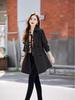 2025 Korean Style Plus Size Mid-Length Trench Coat - Women's Casual, Slimming, Trendy Fashion