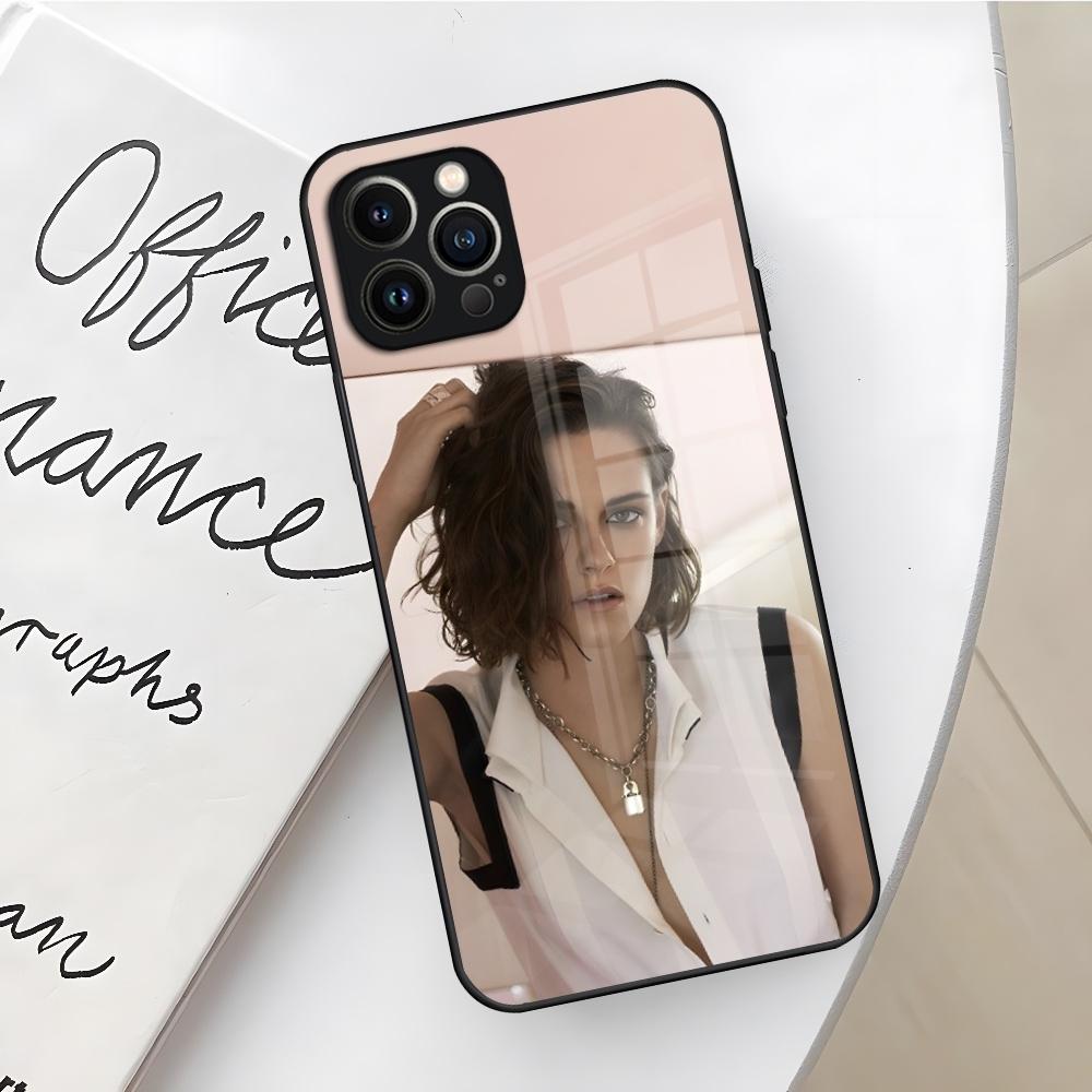 Amazing Girl Kristen Stewart Phone Case for Iphone 17 16 Air 15 14 12 11 13 Pro Max Mini X Xr Xs Se Puls Glass Cover