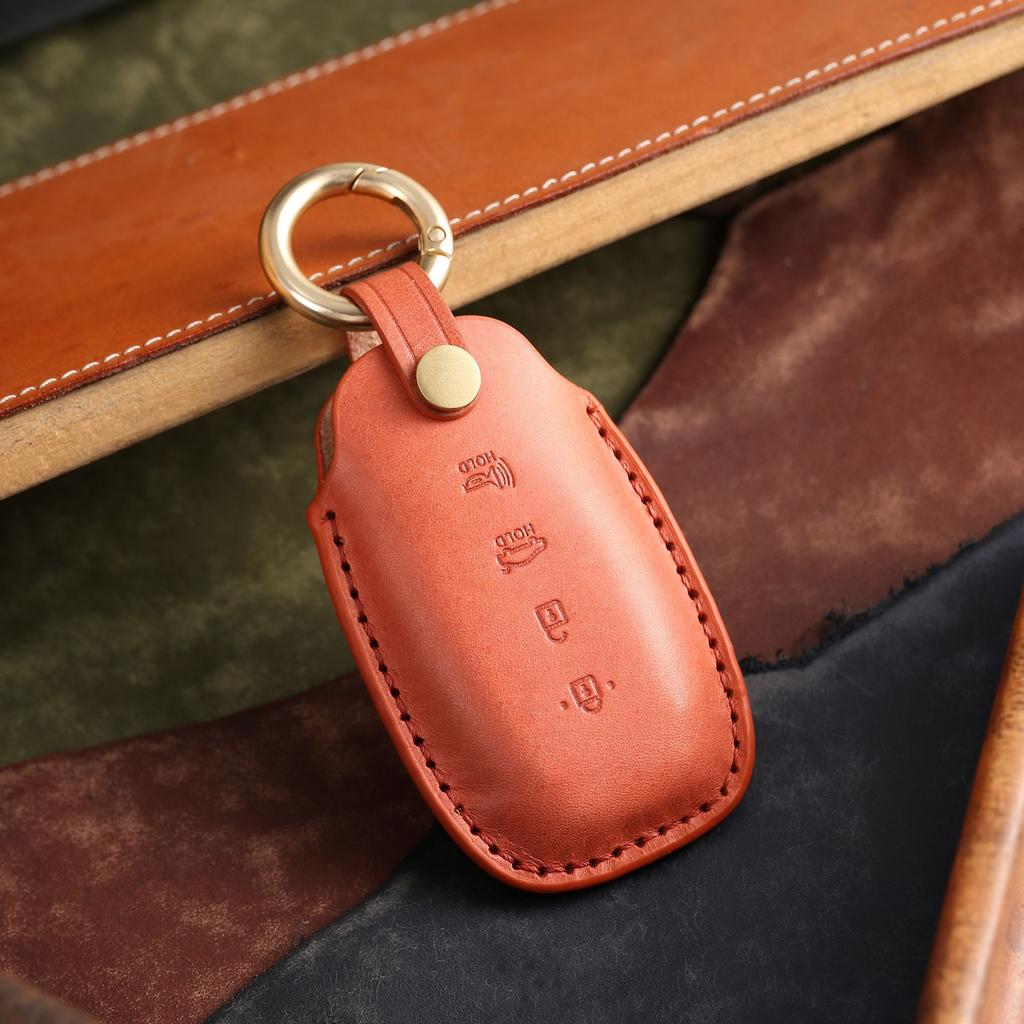 Customized Key Cover Is Suitable for Modern Fista Car Key Cover, Purely Handmade High-end Leather Car Key Bag.