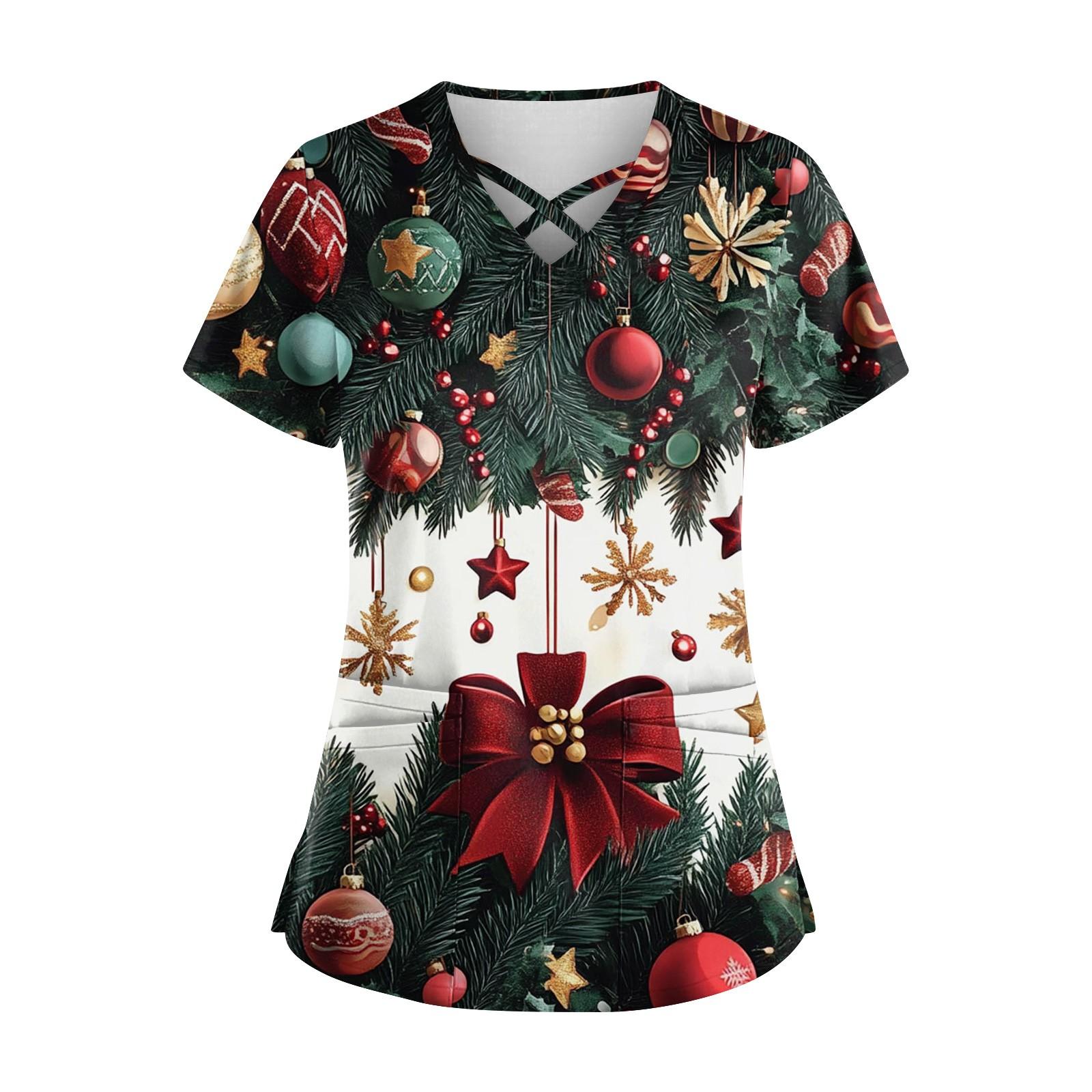 

Женская модная рабочая одежда с v-образным вырезом, короткими рукавами, завязками и карманами, топы соответствующего цвета и защитная одежда XL белый