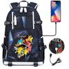 USB Headphone Backpack for Teens Students Boys Girls Leisure Travel Dual Shoulder Bags Soccer Hot Selling Waterproof Large Capacity
