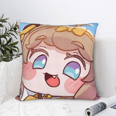 Kawaii Gaming T-Trickcals Pillow Case Vintage Pillow Cover Square Pillowcases For Sofa Car Home Decor
