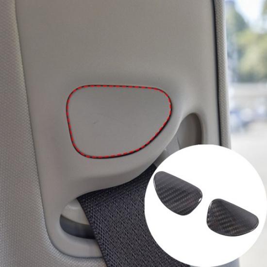 Real Carbon Fiber Seat Belt Buckle Button Cover For Tesla Model 3/Y 2016-