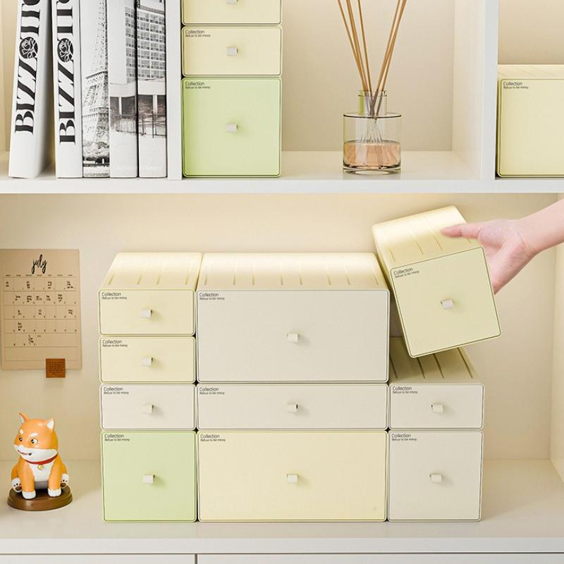Modular Cosmetic Storage Box - Drawer-Type Organizer Rack for Vanity, Freely Combined Home Storage Solution To Tidy & Sundries
