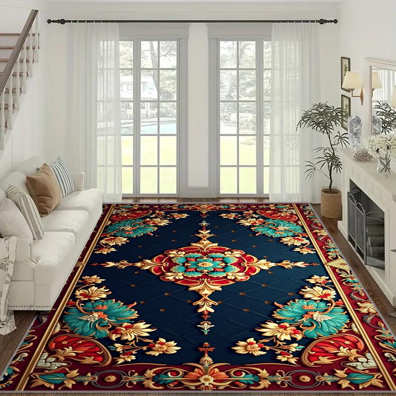 

RAKKS Modern Style Large Crystal Area Rugs, Living Room, Sofa Carpet, Study, Bedroom,entrance Hall Carpet Moroccan Style 40x60cm