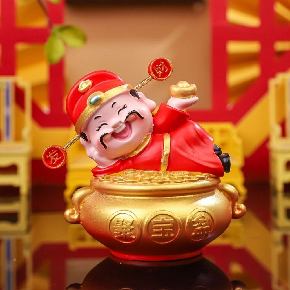 Resin 2026 Horse Year Mascot Statue Chinese God Figures Ornament  Spring Festival