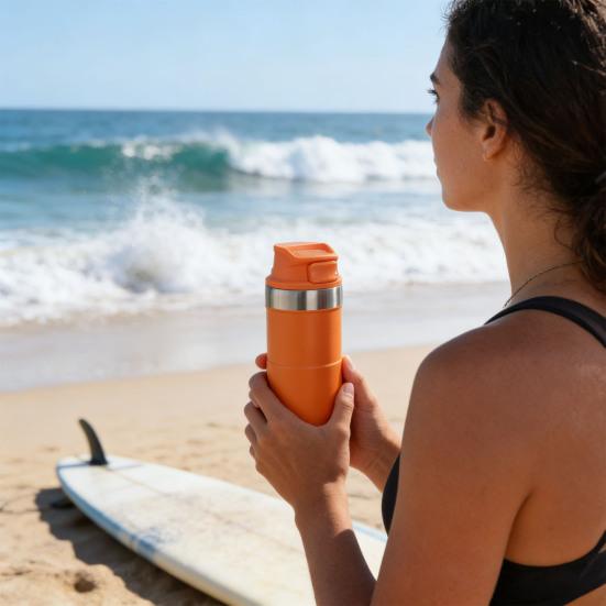 510ML Stainless Steel Insulated Water Bottle Double Wall Vacuum Thermal Bottle Leak Proof Portable Outdoor Cycling Sports Water Drinking