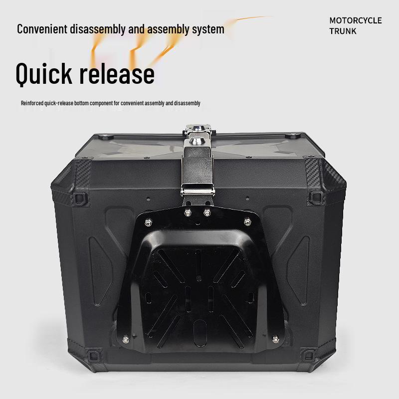 High-Capacity Quick Release Rear Scooter Trunk - Durable Tail Box for Electric Vehicles and Takeaway Storage