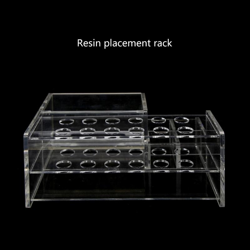 Adjustable Acrylic Resin Stand Practical Storage Rack Box for Dental Professionals and Home Use Resin Molds