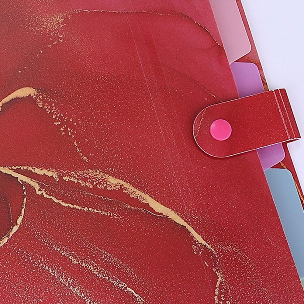 Paintings Collection Book File Folder Multi Layered Document Binder Contract Clamp Data File Bag