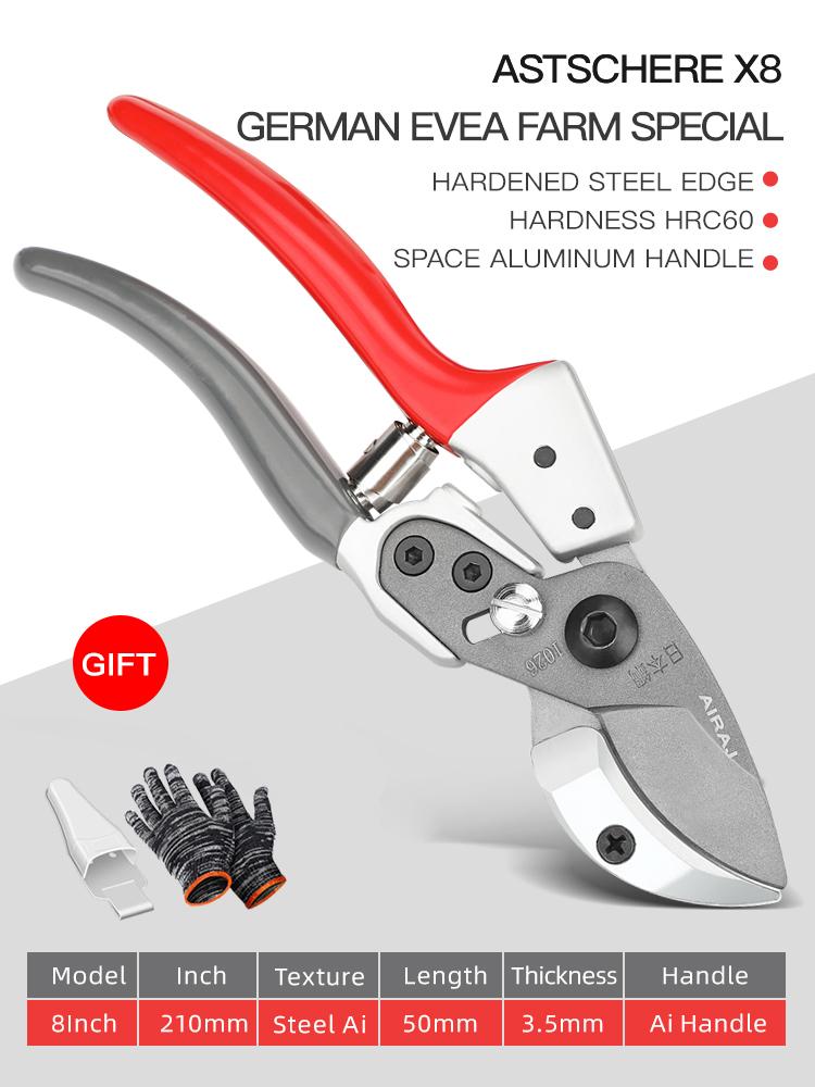 AIRAJ Strength Pruning Shears Household Farm High Quality Garden Tree Shears Orchard Pruning Scissors Can Cut 30mm Branches