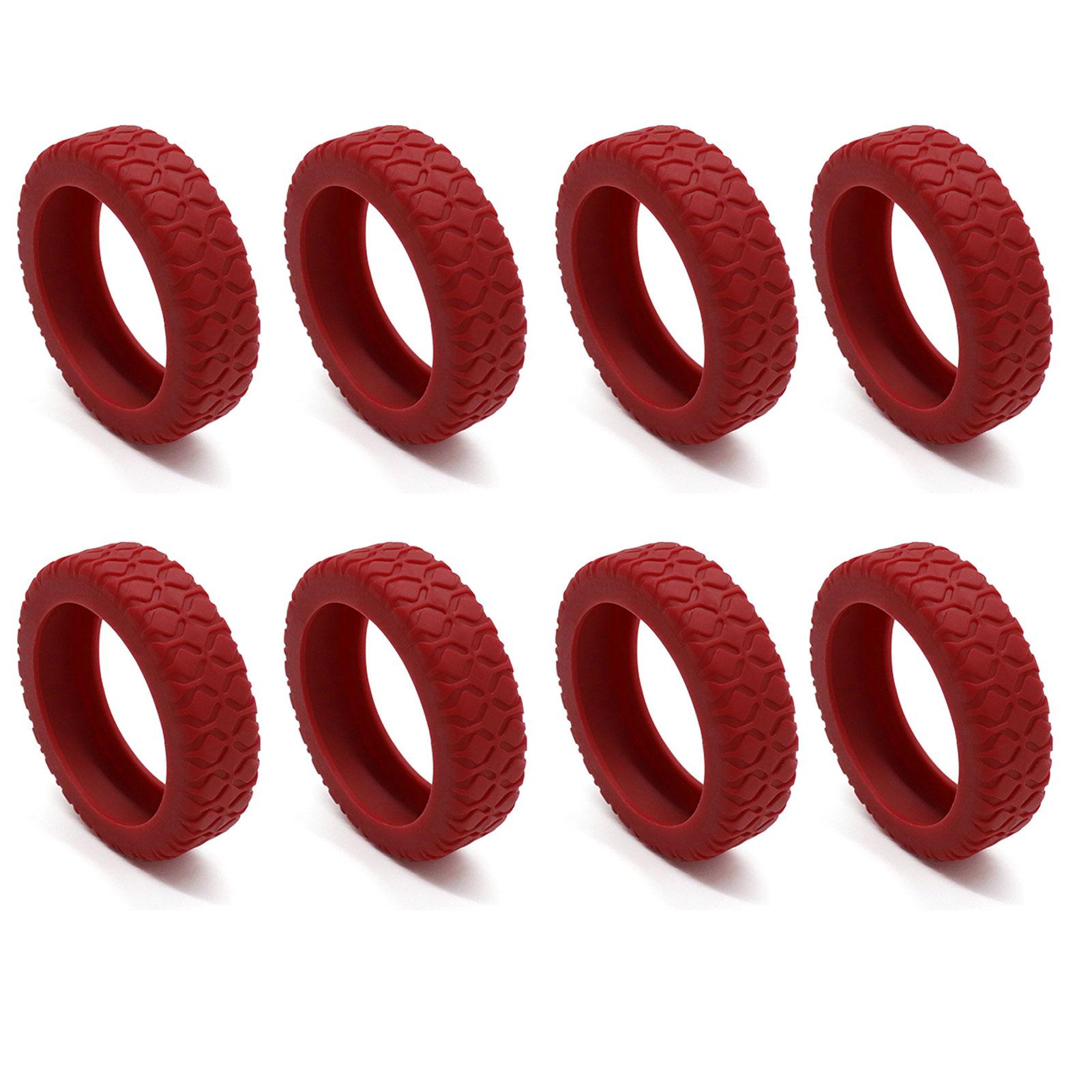 

8pcs Travel Suitcases Wheel Covers Anti Slip Wear Resistant Silicone Silents Protection Cover For Carry On Luggage Caster Sleeve 8pcs