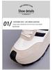 Women's Spring 2025 Thick-Soled White Sports Casual Shoes - HL-871-1, Korean Style Versatile Board Sneakers