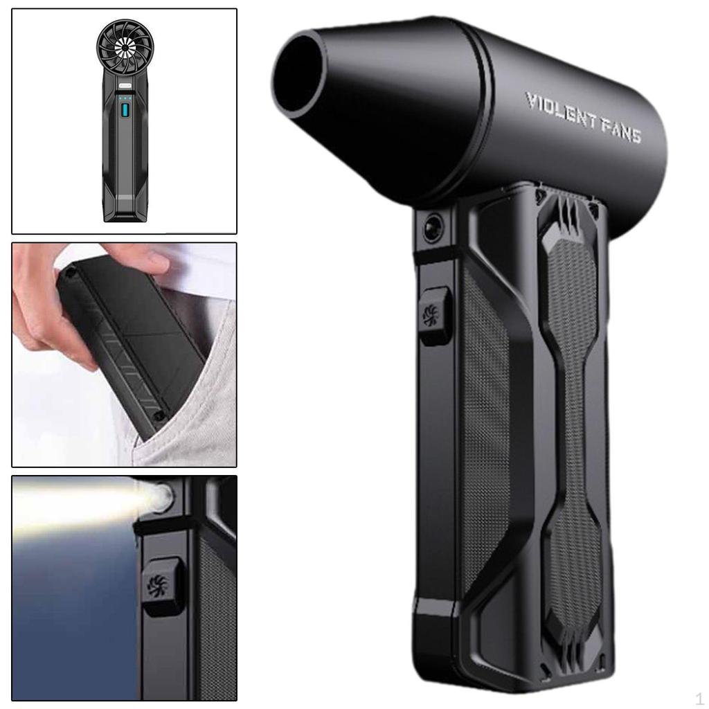 Compressed Air Duster Portable Blower 130000RPM Mini Cooling Handheld Fan Jet for Computer