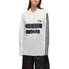 Adidas x Y-3 U GFX Logo Langarm-T-Shirt Weiß Unisex Streetwear JM3233