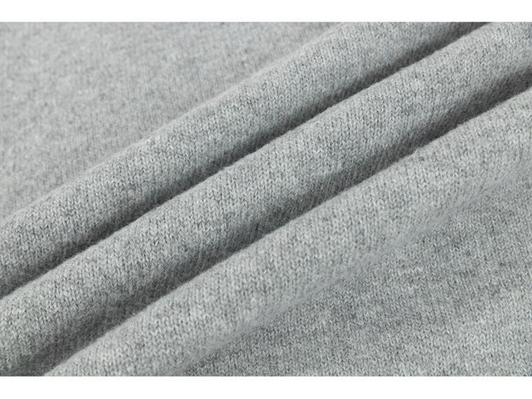Men's Gray Korean-Style V-Neck Knitwear: Light Luxury, Fake Two-Piece Buttoned High Neck Long Sleeve Sweater Pullover.
