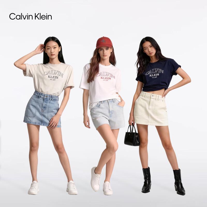 Calvin Klein Jeans Women's CK Logo Cotton Crew Neck T-Shirt