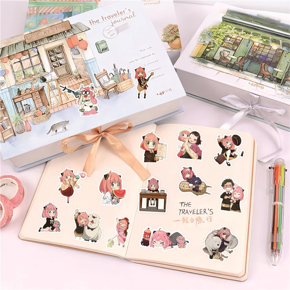 100Pcs/Set Anya Forger Stickers DIY Scrapbooks Album Decor Decals Stickers