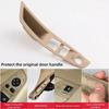 Car Door Inner Handle Panel Trim Cover Interior Protector Stickers For BMW 5 Series F10 2011-2017 LHD Carbon Fiber Accessories