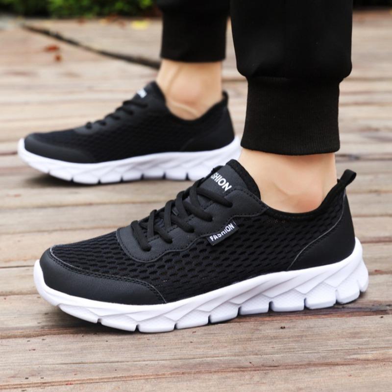 Fashion Men Sneakers Summer Lightweight Breathable Mesh Running Men's Shoes,anti Slip Wear-resistant Platform Sneakers  Tênis Masculino