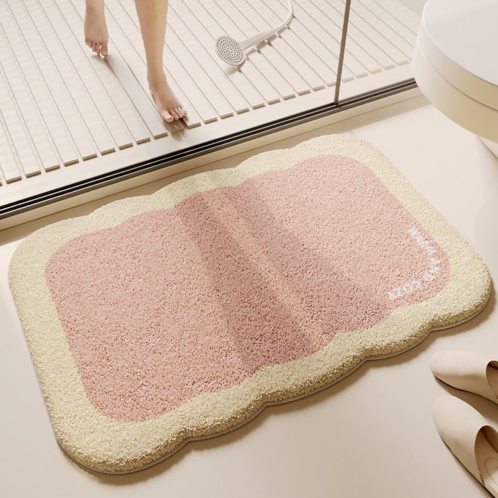 Cartoon-Druck Badezimmer Kaschmir Verdickungsmatte Bad Rutschfeste Teppiche Im Waschbecken Badewanne Boden Teppich Duschraum Fußmatte Memory Foam 3D Pad