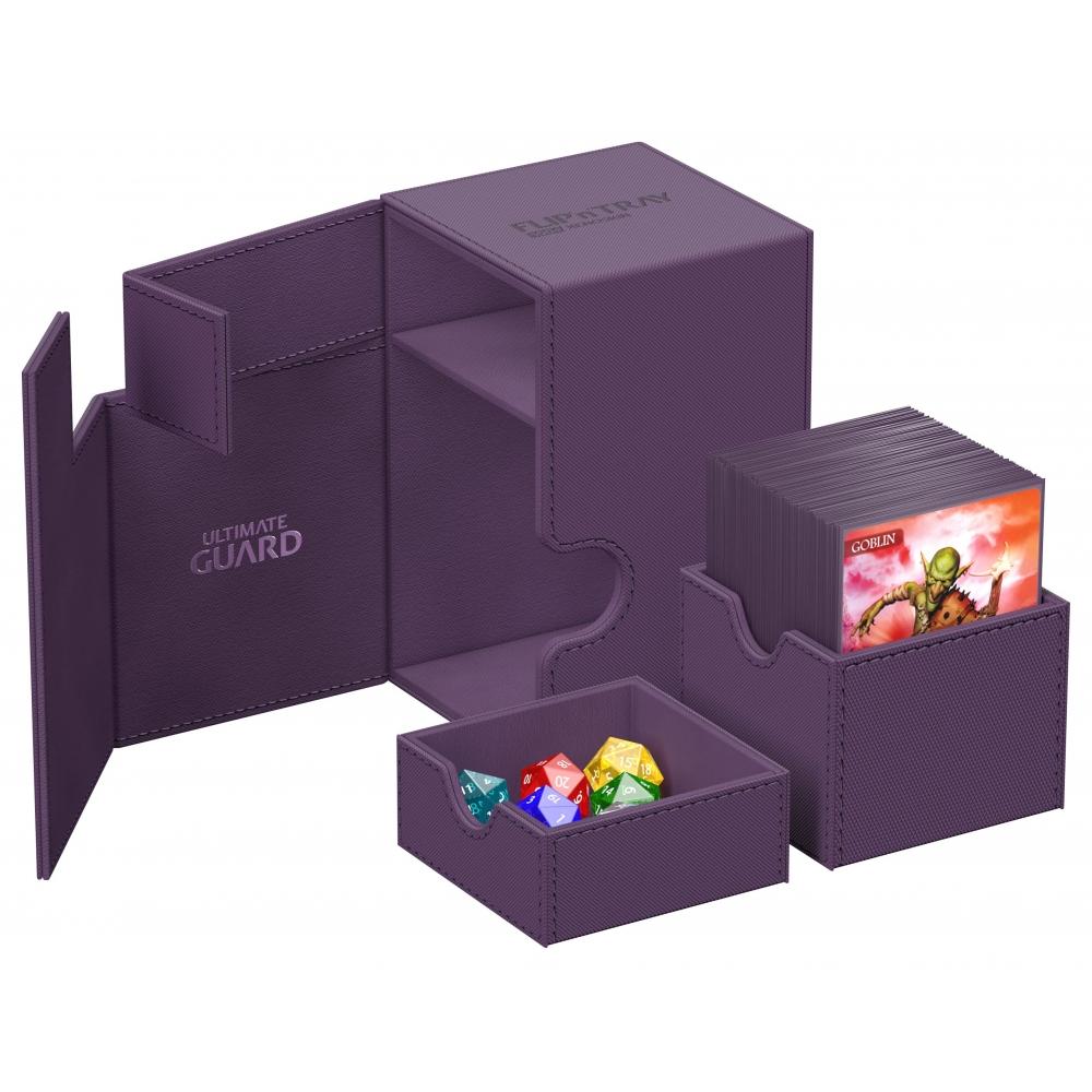 Ultimate Guard Flip`n`Tray Deck Case 100+ Xeno Skin Mono Color Purple