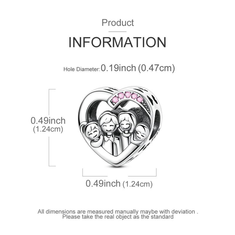 

Оригинальный браслет-бенгл, инкрустированный циркониевыми бусинами и шармами, медный браслет-бенгл с подвесками в виде сердца и семейными подвесками