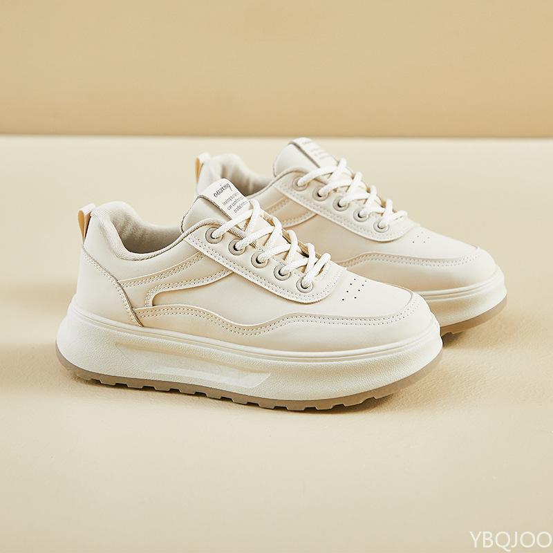 Fashion Spring New Shoes for Female Students Thick Soled Height Increasing Sports Board Shoes Casual Simple Comfortable Women's Shoes