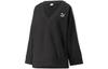 Sweatshirts Women's Black V Neck Moderate Other 620629-01